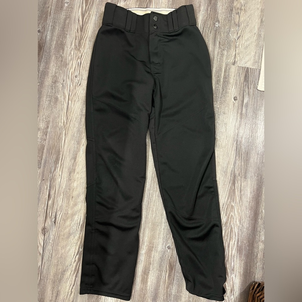 Alleson Athletic Sz Youth M Baseball Pants Black
